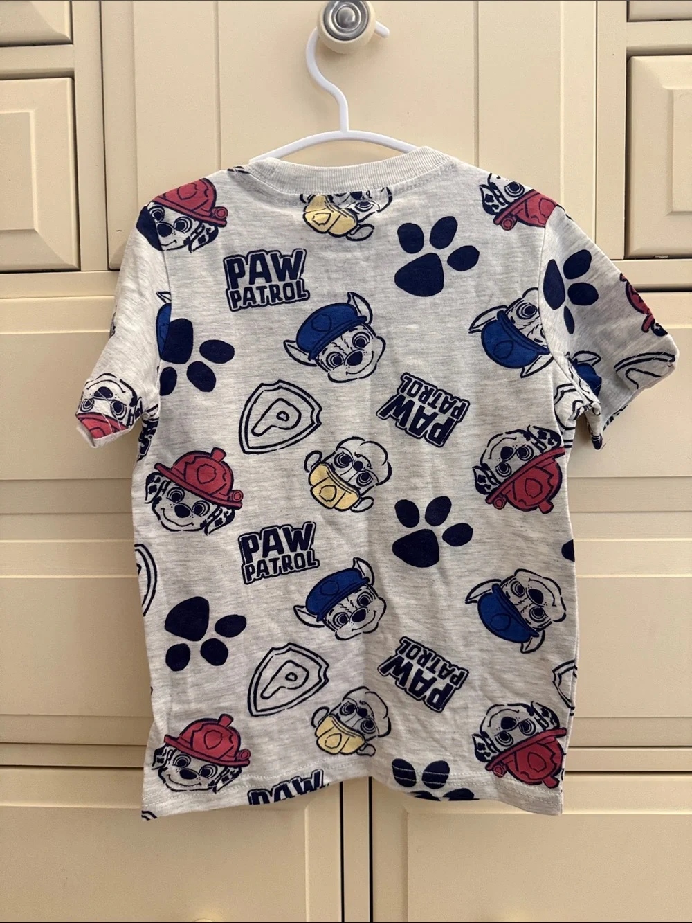 Carter's Paw Patrol Short Sleeve Tee in Gray with Blue, Red, Yellow Accents